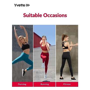 Yvette High Impact Women Sports Bra Front Closure Double Deck Mesh Running Bra for Plus Size, 09ABlack, M(DF)