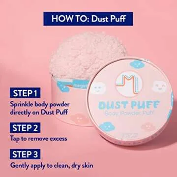 Luxury Megababe Body Powder Applicator Dust Puff