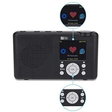 Ocean Digital WR-23D Portable FM Internet Radio with Bluetooth