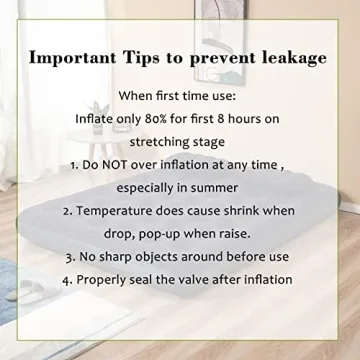 DIMAR GARDEN Queen Camping Air Mattress with Pump