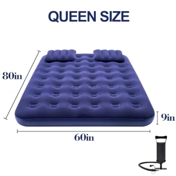 DIMAR GARDEN Queen Camping Air Mattress with Pump