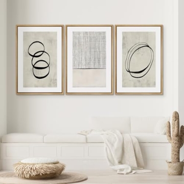 SIGNWIN Framed Canvas Print Set - Stylish Wall Art Trio