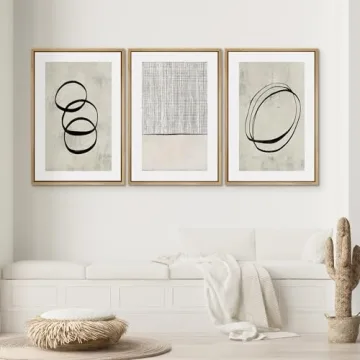 SIGNWIN Framed Canvas Print Set - Stylish Wall Art Trio