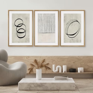 SIGNWIN Framed Canvas Print Set - Stylish Wall Art Trio