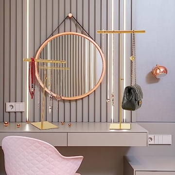 Adjustable SHUNKAIZS Jewelry Display Stand - Gold