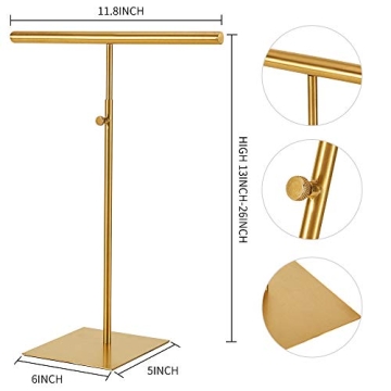 Adjustable SHUNKAIZS Jewelry Display Stand - Gold