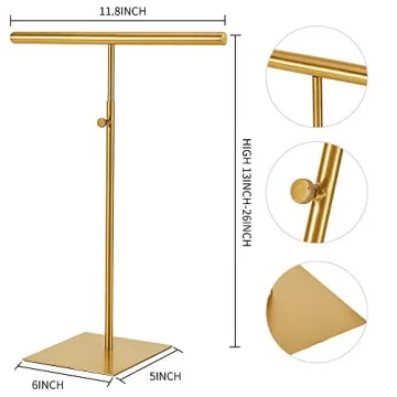 Adjustable SHUNKAIZS Jewelry Display Stand - Gold