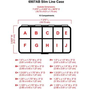 ArtBin Slim Line 10 Compartment Craft Organizer for Supplies