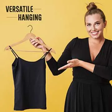 Premium Wooden Hangers 10 Pack for Elegant Wardrobe Organization