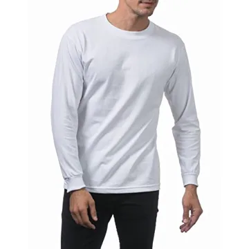 Pro Club Men's Heavyweight Navy Cotton T-Shirt