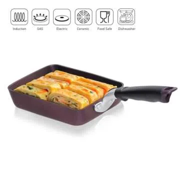 TECHEF Tamagoyaki Omelette Pan - PFOA-Free Nonstick