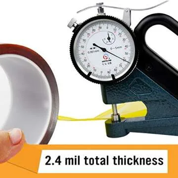 CCHUIXI Heat Resistant Tape, Kapton Tape, polyimide Film Tape for PCB Masking, Battery Wrapping, Electrical tasks, No Glue Residue.