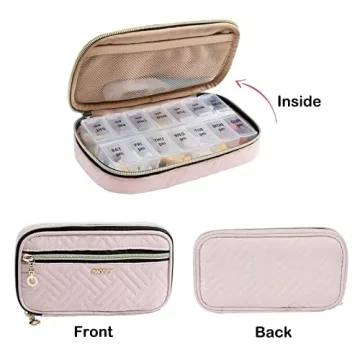 BAGSFY Pill Organizer Case for Daily Medication & Travel