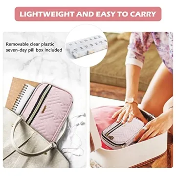 BAGSFY Pill Organizer Case for Daily Medication & Travel
