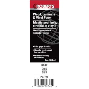 ROBERTS Repair Putty for Wood, Laminate, Vinyl - Gray Color (3 oz.)