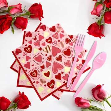 Xcvwz Galentines Day Decorations Set - 164 Pcs Complete Kit