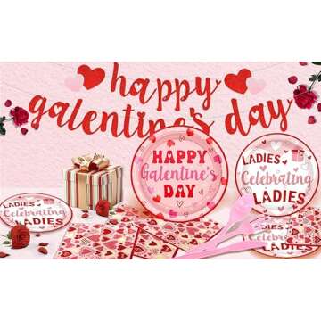 Xcvwz Galentines Day Decorations Set - 164 Pcs Complete Kit