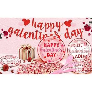 Xcvwz Galentines Day Decorations Set - 164 Pcs Complete Kit
