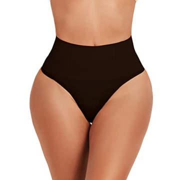 JELLYOGA Seamless Thong Shapewear for Women Tummy Control Body Shaper Panties Girdle High Waist Shap...