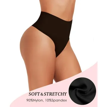 JELLYOGA High Waist Seamless Thong Shapewear for Women