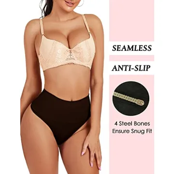 JELLYOGA High Waist Seamless Thong Shapewear for Women
