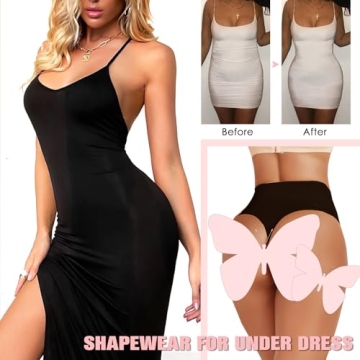 JELLYOGA High Waist Seamless Thong Shapewear for Women