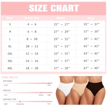 JELLYOGA High Waist Seamless Thong Shapewear for Women
