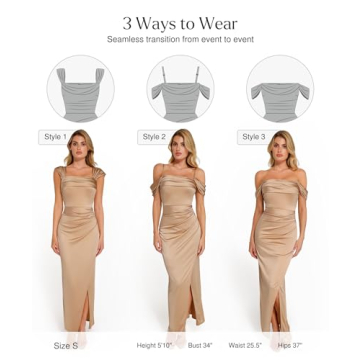 Elegant Off The Shoulder Shapewear Maxi Dress for Women