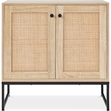 Stylish Best Choice Products Rattan Storage Cabinet