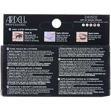 Ardell Faux Mink Eye Lashes 811 Black - Luxurious Volume and Comfort