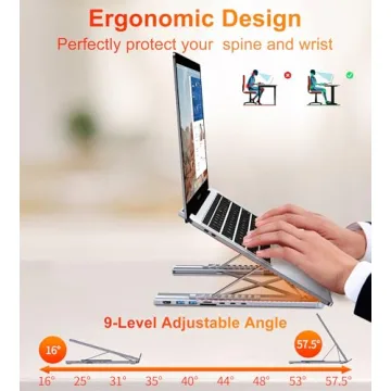 Mukiya USB-C Docking Station Stand with 4K HDMI and Ergonomic Design