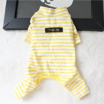 Hdwk&Hped Soft Cotton Dog Pajamas for Small Pets