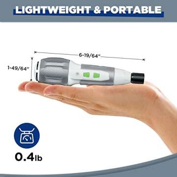 WORKPRO Electric Cordless Screwdriver Set - 4V USB Rechargeable Lithium-ion Battery Screwdriver Kit ...