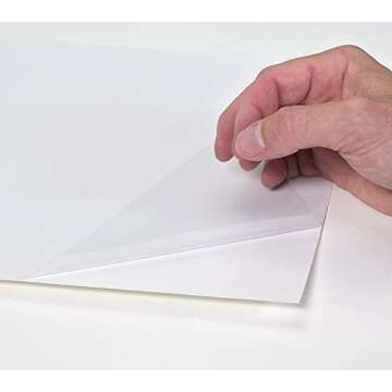 Grafix Clear Static Cling Film 9"x12", Create Your Own Window Clings and Temporary Decorations, Just Stick to Any Glass, Acrylic, or Glossy Surface, Pack of 6