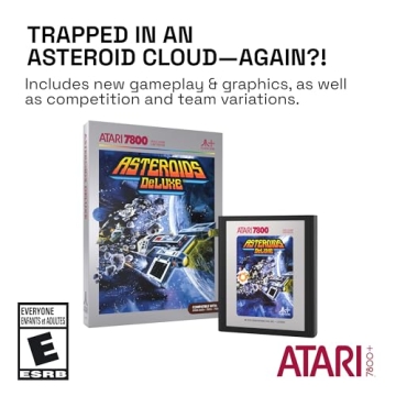 Asteroids Deluxe 7800 Classic Arcade Retro Game Cartridge