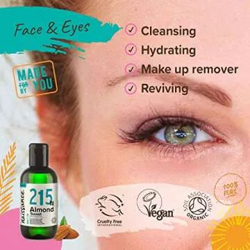 Naissance Sweet Almond Organic Carrier Oil 3.4 fl.oz