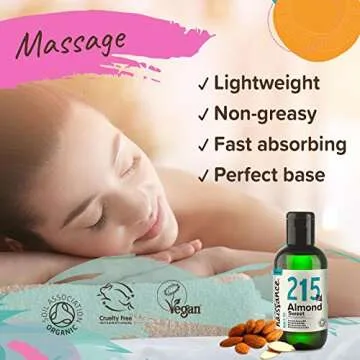 Naissance Sweet Almond Organic Carrier Oil 3.4 fl.oz