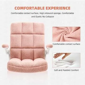 YAMASORO Pink Office Chair - Ergonomic Home/Office Chairs