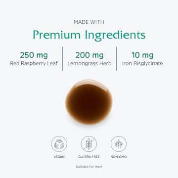 Vitanica Iron Tonic, Liquid Iron Supplement, Red Blood Cell Support, Vegan, 4 Ounce