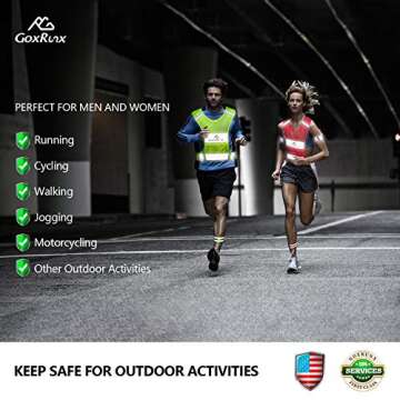 GoxRunx Reflective Vest for Running & Cycling Safety