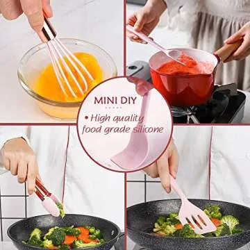 Collfa Mini Kids Kitchen Utensil Set for Creative Cooking