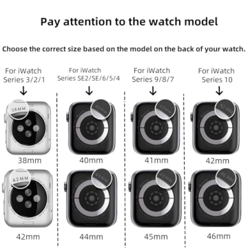 Stylish Apple Watch Band Set with Cases and Protectors