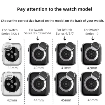 Stylish Apple Watch Band Set with Cases and Protectors