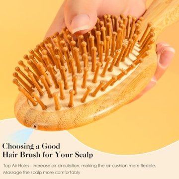 GAINWELL Bamboo Hair Brush for Hair Growth and Care