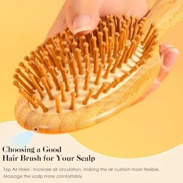 GAINWELL Bamboo Hair Brush for Hair Growth and Care
