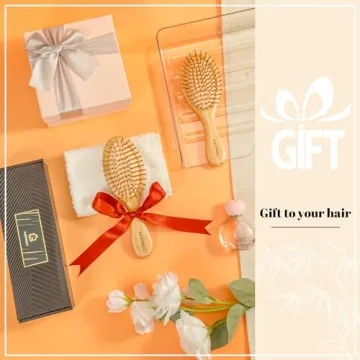 GAINWELL Bamboo Hair Brush for Hair Growth and Care