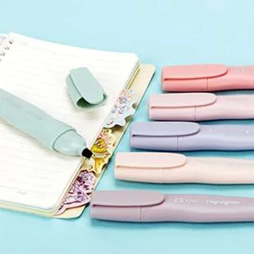 ZEYAR Aesthetic Highlighter Pen, Quick Dry, No Bleed