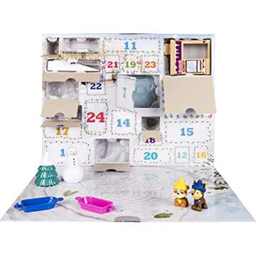 Paw Patrol Advent Calendar with 24 Fun Collectible Figures