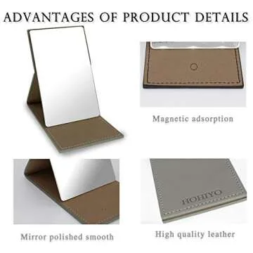 HOHIYO Unbreakable Mirror for Travel and Makeup