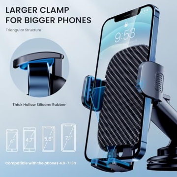 Universal 3 in 1 Car Phone Holder for iPhone & Android